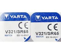 VARTA Piles oxyde argent pour montres V321 (SR65) 1,55 V Lot de 2