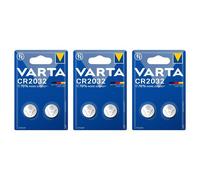 VARTA Lot de 3 blisters de 2 Piles Lithium 6032 CR 2032