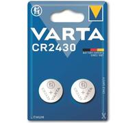 Pile lithium 3v 290mAh CR2430 VARTA - blister de 2 - 6430101402