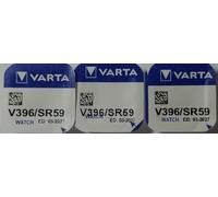 VARTA Lot de 3 piles oxyde argent pour montres, V396 (SR59),High Drain