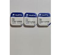 VARTA Lot de 3 Piles oxyde argent "Watch" V397 (SR59) 1,55 Volt