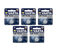 VARTA Lot de 5 Piles bouton Lithium "Electronics" CR1632 3 Volt 140mAh