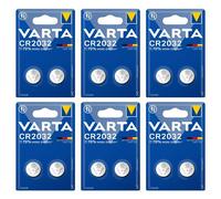 VARTA Lot de 6 blisters de 2 Piles Lithium 6032 CR 2032