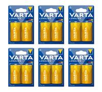 VARTA Lot de 6 Blisters de 2 Piles Longlife Extra 4120 Mono D LR20