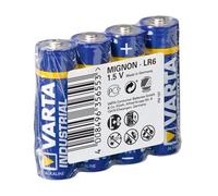 Varta Industrial LR6, Pack de 4 Piles Alcalines AA 1.5V, Dimensions 14.5x14.5x50.5mm, Diamètre 1.45cm, Poids 23.3g, Référence 04006-211-354