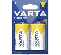 Varta Piles alcalines R20 (Type D) Energy 1,5 V – 2 pièces