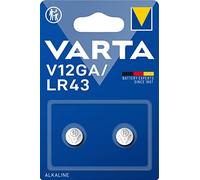 Varta Pack de 2 Piles Électroniques Alcalines V12GA/LR43