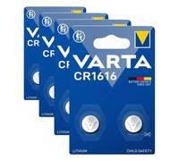 Varta Pack de 2 Piles Électroniques Lithium CR1616 (Lot de 4)