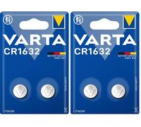 Varta Pack de 2 Piles Électroniques Lithium CR1632 (Lot de 2)