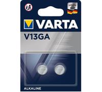 2 Piles V13GA / LR44 / A76 Varta Alcaline 1,5V