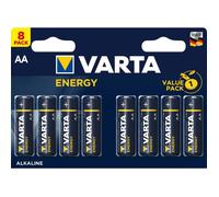 VARTA Pack de 8 piles alcalines Energy AA (LR06) 1 5V