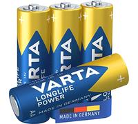 4 Piles Alcalines AA / LR6 Varta LongLife Power