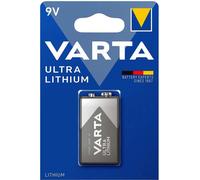 Varta Pile Lithium 9V (6LR61) Ultra Lithium – Pour détecteurs de fumée