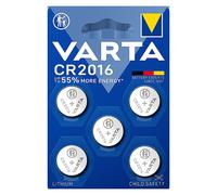 VARTA PILE LITHIUM CR2016 x 5
