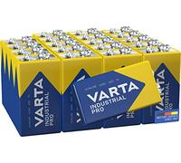 Varta Piles Bloc 9V Industrial Pro – Alcalines pour détecteurs de fumée et alarmes – Lot de 20