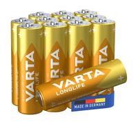 Varta Piles AA Longlife LR6 1,5 V 2800 mAh alcalines – coffret de 12 Made in Germany