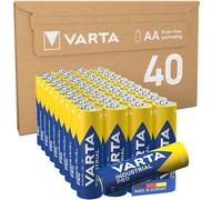 VARTA Piles AA, lot de 40, Industrial Pro, Batterie Alcaline, 1,5V, pack de stockage en emballage écologique, Made in Germany [Exclusif sur Amazon]