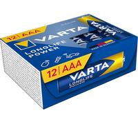 Varta Piles Longlife Power Cube AAA LR3 - Alcalines 1,5 V - Pack de 12