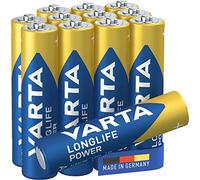 12 Piles Alcalines AAA / LR03 Varta LongLife Power