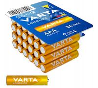 Varta Piles AAA LONGLIFE LR3 Alcalines 1,5 V 1200 mAh Lot de 24