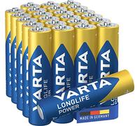 VARTA Piles AAA, lot de 24, Longlife Power, Alcalines, 1,5V, pour jouets, souris sans fil, lampes de poche, Made in Germany