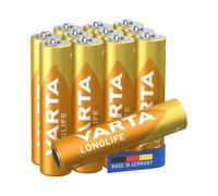 VARTA Piles AAA, paquet de 12, Longlife Power, alcalines, 1,5V, Cube, emballage recyclé à 90%, adaptées pour les télécommandes, les réveils, les radios, les horloges murales, Made in Germany