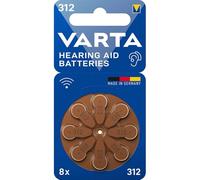 VARTA Piles Auditives 312 pour Appareils Auditifs - Utilisateurs d'Aides Auditives - Autonomie Prolongée avec Emballage Pratique