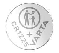 VARTA Piles Bouton CR1225, lot de 1, Lithium Coin, 3V, emballage sécurisé pour les enfants, pour petits appareils électroniques - clés de voiture, télécommandes, balances, Argent