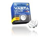 VARTA Piles Bouton CR1632, lot de 10, Power on Demand, Lithium, 3V, emballage sécurisé pour les enfants, pour les appareils Smart Home, clés de voiture et d'autres applications