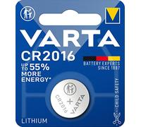 Varta Pile bouton CR2016 3V Lithium – lot de 1, emballage sécurisé enfant