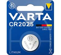 Varta Pile bouton CR2025 3V Lithium - lot de 1, emballage sécurisé pour enfants
