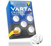 VARTA Piles Bouton CR2032, lot de 50, Power on Demand, Lithium, 3V, emballage sécurisé pour les enfants, pour les appareils Smart Home, clés de voiture et d'autres applications