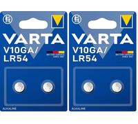 VARTA Piles Bouton V10GA/LR54 alcalines, Lot de 4, Alkaline Special, 1,5V, pour Jouets, calculatrices, Instruments de Mesure, compactes, Longue durée de Vie, Hautes Performances
