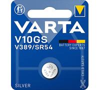 VARTA Piles Bouton V10GS/SR54, Lot de 1, Electronics, 1,55V, Emballage sécurisé pour Les Enfants, pour Petits appareils électroniques - clés de Voiture, télécommandes, balances