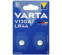 2 Piles V13GA / LR44 / A76 Varta Alcaline 1,5V