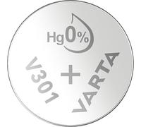 VARTA Piles Bouton V301/SR43 oxyde d'argent, lot de 1, Silver Coin, 1,55V, pour petits appareils électroniques - montres, clés de voiture, télécommandes, balances