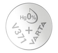VARTA Piles Bouton V371/SR69 oxyde d'argent, lot de 2, Silver Coin, 1,55V, emballage sécurisé pour les enfants, pour montres, clés de voiture, télécommandes, balances, Made in Germany