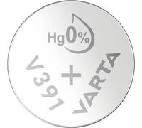 VARTA Piles Bouton V391/SR55 oxyde d'argent, lot de 1, Silver Coin, 1,55V, pour petits appareils électroniques - montres, clés de voiture, télécommandes, balances