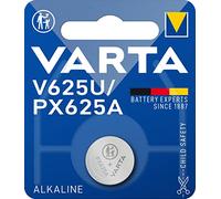 Batterie Alcaline Varta V625U 1.5V 200mAh LR9 Pile Bouton Argent Ø15.5mm H6.2mm - Référence Varta 04626-101-401 - Poids 3.3g - V625U (Unité)