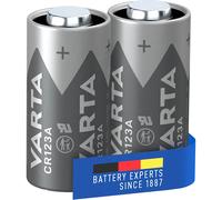Varta Piles CR123A Lithium 3V – Lot de 2