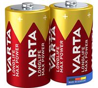 Varta Piles D Mono Longlife Max Power Alcalines 1,5V Lot de 2 – Fabriquées en Allemagne