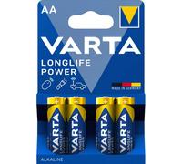 VARTA Piles LONGLIFE Power LR6 (AA) X4 (4906)