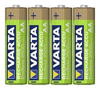 VARTA Piles rechargeables AA lot de 4, Recharge Accu Endless, 2500 mAh Ni-MH, sans effet mémoire, préchargées, prêtes à l'emploi