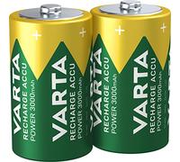 VARTA Piles rechargeables D Mono, lot de 2, Recharge Accu Power, 3000 mAh Ni-MH, sans effet mémoire, préchargées, prêtes à l'emploi