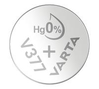 VARTA Piles V377/SR66 Pile Bouton, Lot de 1, Silver Coin, 1,55 V, Compact | emballage sécurité enfant, technologie oxyde d'argent, sans mercure, pour thermomètre médical, cardiofréquencemètre