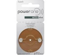 Varta Power One 312 ACCU plus Braun p312 Batterie rechargeable pour appareils auditifs NiMH Blister de 2 p312