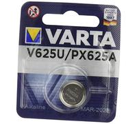Varta Primary V 625 U / PX 625 A Bouton Alcalin Pile Alcaline 1,5V Non Rechargeable - Piles (alcalines, 1,5 V, 200 mAh, 15,5 mm, 15,5 mm, 6,2 mm efficacité énergétique A]
