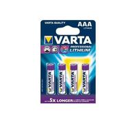 VARTA Professional Lithium Batterie Micro AAA L92 4er