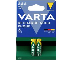 Varta RECH.AC.Phone AAA800mAh BLI2 Pile rechargeable LR3 (AAA) NiMH 800 mAh 1.2 V 2 pc(s)