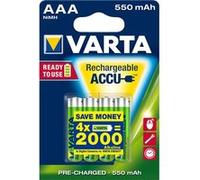 Varta RECH.AC.PowerAAA550mAh Bli 4 Pile rechargeable LR3 (AAA) NiMH 550 mAh 1.2 V 4 pc(s) G